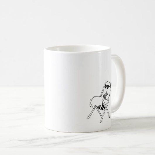 Mug Vacances éffrayantes (Devant droit)