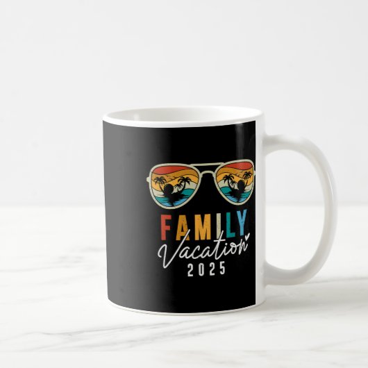 Mug Vacances en famille 2025 Plage Été Hommes Femmes E (Droite)