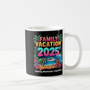 Mug Vacances en famille 2025 Vintage Hawaii Été Assort