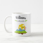 Mug Vacances en famille de montagne Souvenir (Gauche)