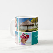 Mug Vacances en famille ou en couple 5 garde photo, Tu (Devant gauche)