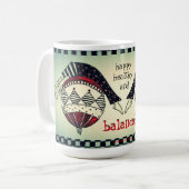Mug Vacances faites sur commande de Pilates (sains et (Devant gauche)