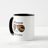 Mug Vacances familiales personnalisées (Devant gauche)