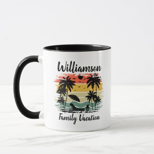 Mug Vacances familiales personnalisées (Gauche)