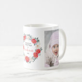 Mug Vacances florales de photo de premiers (Devant droit)