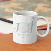 Mug Vacances Joie Typographie Plage Sable Dollar Turqu