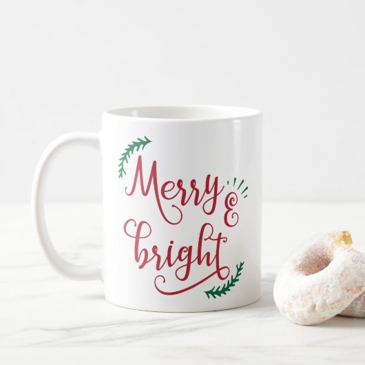 Mug Vacances joyeuses et lumineuses (Avec donut)