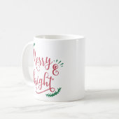 Mug Vacances joyeuses et lumineuses (Devant gauche)