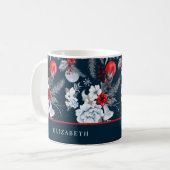 Mug Vacances Marine Blue Red Silver (Devant gauche)