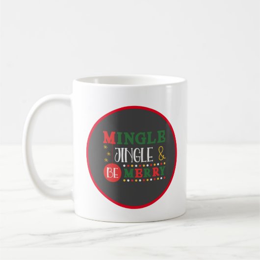 Mug Vacances Mingle & Jingle (Gauche)