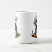 MUG VACANCES NOËL BLANC MALTESE PUPPY CHIEN (Centre)