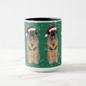 Mug Vacances Noël Leonberger (Centre)