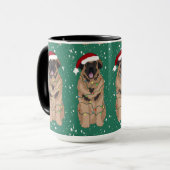 Mug Vacances Noël Leonberger (Devant gauche)