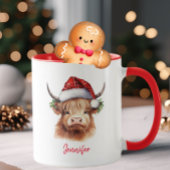 Mug Vacances Noël Noël de la vache de Highland Santa H