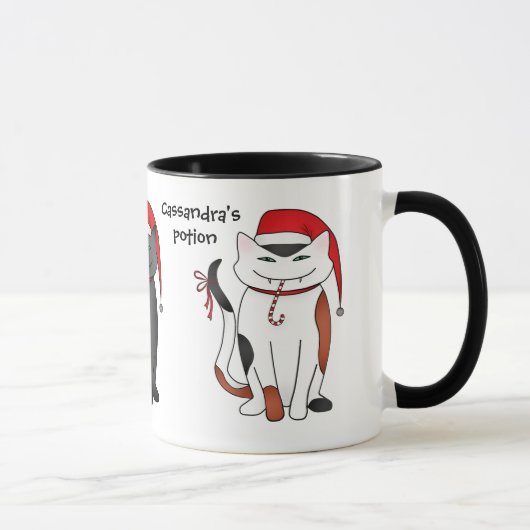 Mug Vacances Noël Père Noël kitties (Droite)