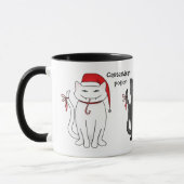 Mug Vacances Noël Père Noël kitties (Gauche)