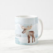 Mug Vacances personnalisées à l'orignal mou (Devant droit)