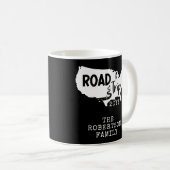 Mug Vacances personnalisées | Family Road Trip USA Car (Devant droit)