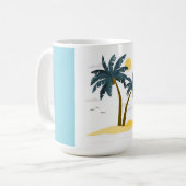 Mug Vacances Plage Cute Palm Tropical (Devant gauche)