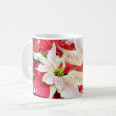 Mug Vacances Poinsettia Rouge et Blanc (Devant gauche)