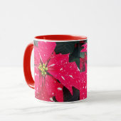 Mug Vacances Rouge Varié Poinsettia (Devant gauche)