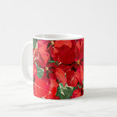 Mug Vacances rouges de poinsettia (Devant gauche)