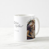 Mug Vacances Sauvez la Date Couples Photo (Devant droit)