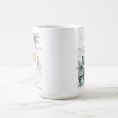 Mug Vacances tropicales hors du bureau (Centre)