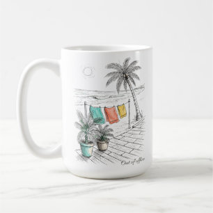 Mug Vacances tropicales hors du bureau