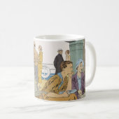 Mug Vacances vintages, Bateau de croisière passagers s (Devant droit)