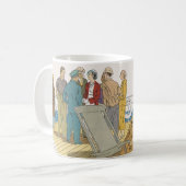 Mug Vacances vintages, Bateau de croisière passagers s (Devant gauche)