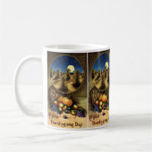 Mug Vacances vintages, Un Jour De Thanksgiving (Gauche)