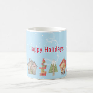 Mug Vacances Whimsical Winter Street