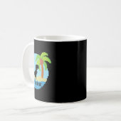 Mug Vacancier amateur de dinosaures pixélisés et de te (Devant gauche)