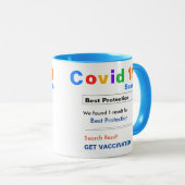 Mug Vaccination contre le virus 19 (Devant droit)