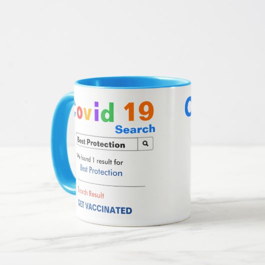 Mug Vaccination contre le virus 19 (Devant gauche)