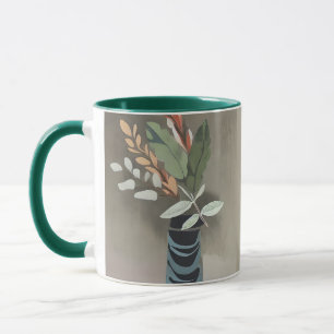 Mug Vace de l'art minimaliste feuille