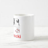 Mug Vache à lait dans les chaussettes - vache à (Centre)