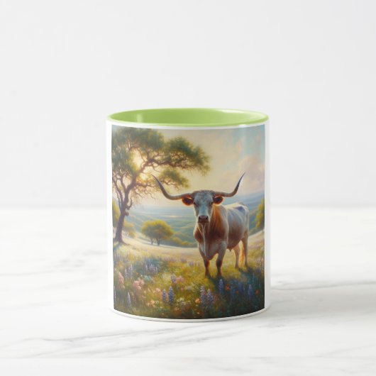 Mug Vache à landes du printemps du Texas (Centre)