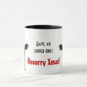 Mug Vache à Père Noël - vache laitière utilisant le (Centre)