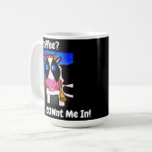 Mug Vache affectueuse de sourire drôle à café de bande (Devant gauche)