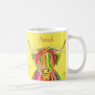 Mug Vache arc-en-ciel Vache Aquarelle Nature Animal de