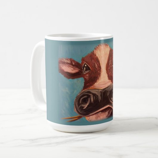 Mug Vache avec la couleur (Devant gauche)