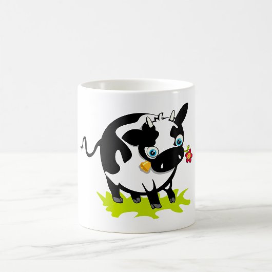 Mug Vache avec une fleur