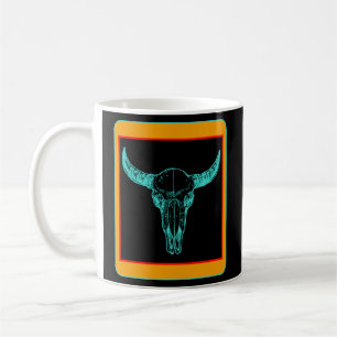 Mug Vache Aztec Vache Crâne Turqoise Ventilateur Venti