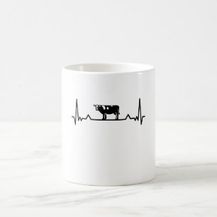 Mug Vache battement de coeur Agriculture Moo animal ca