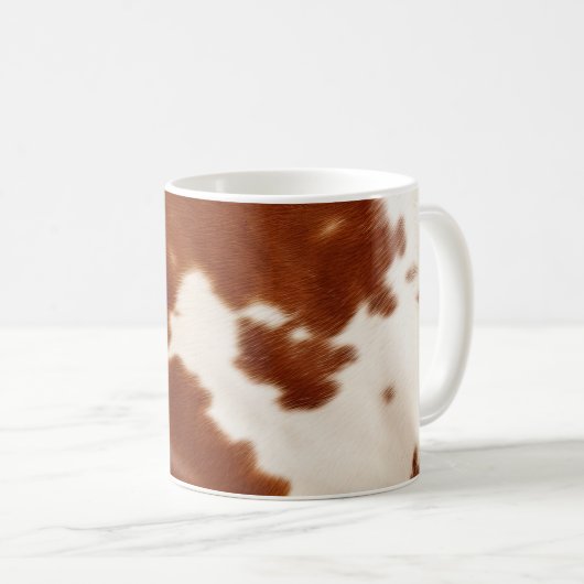 Mug Vache blanche Brown (Devant droit)