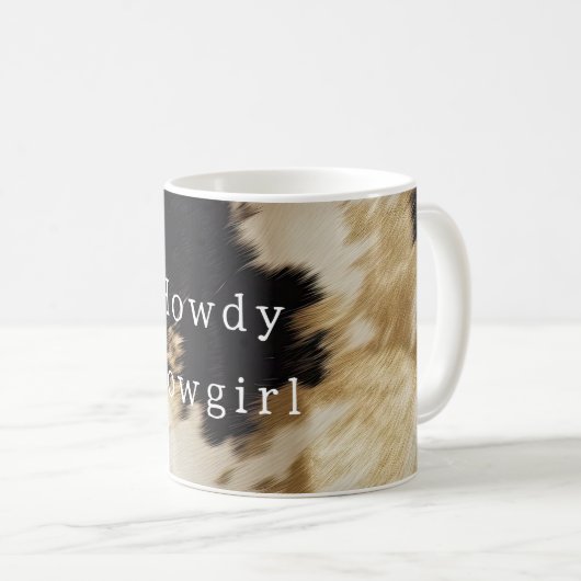 Mug Vache blanche noire (Devant droit)