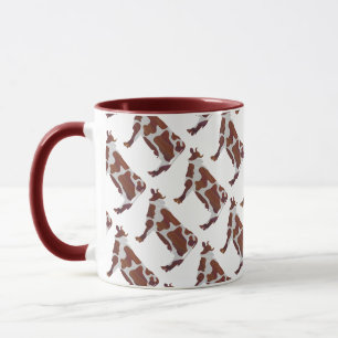Mug Vache Brown et blanche Silhouette