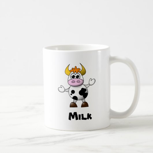 Mug Vache caricaturale drôle (Droite)
